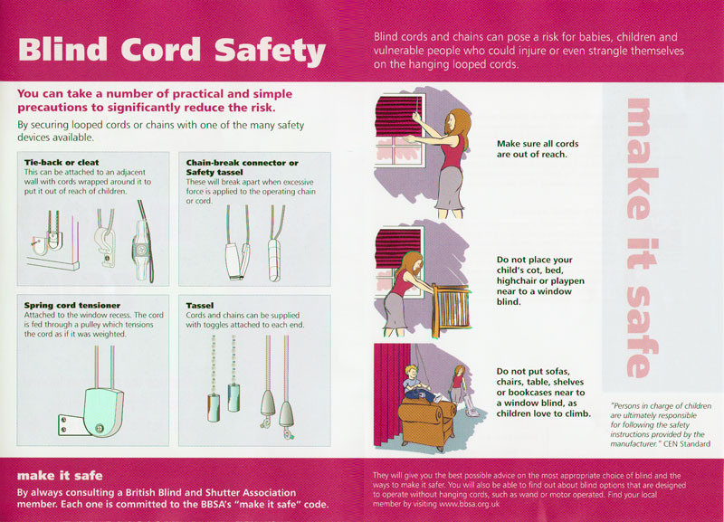Blind cord safety guide